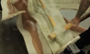 การหล่อผิวหนัง ตุ๊กตายาง