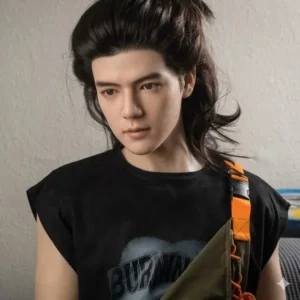 ตุ๊กตายางผู้ชายเกาหลี ใส่เสื้อดำ หล่อโอปป้า