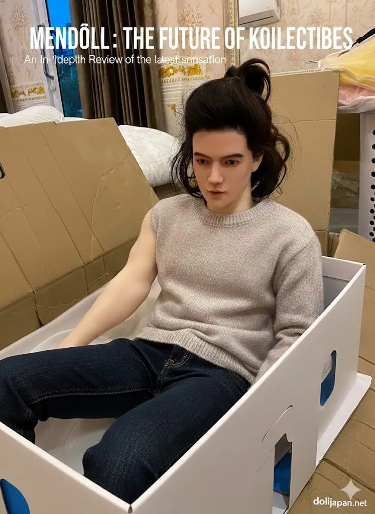 ตุ๊กตายางผู้ชาย โอปป้าเกาหลี นั่งอยู่ในกล่อง