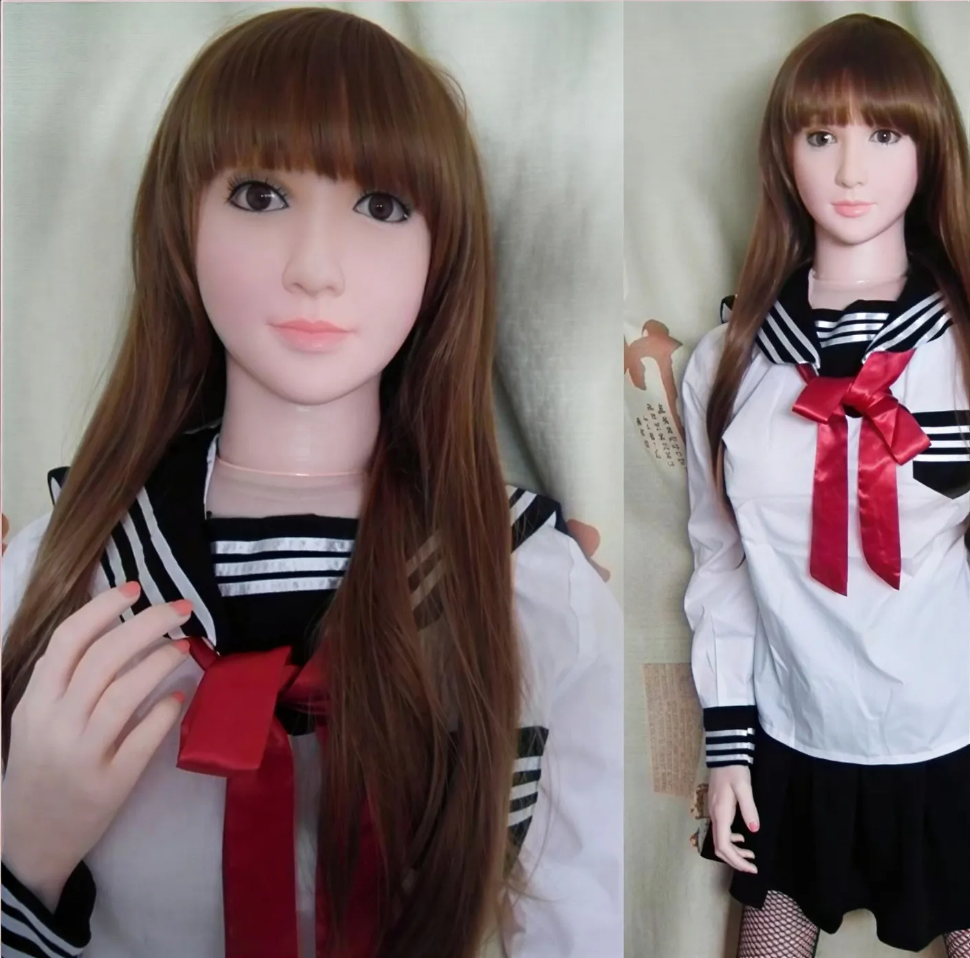 ตุ๊กตายางยูมิคานะใส่ชุดนักเรียนสวยงาม