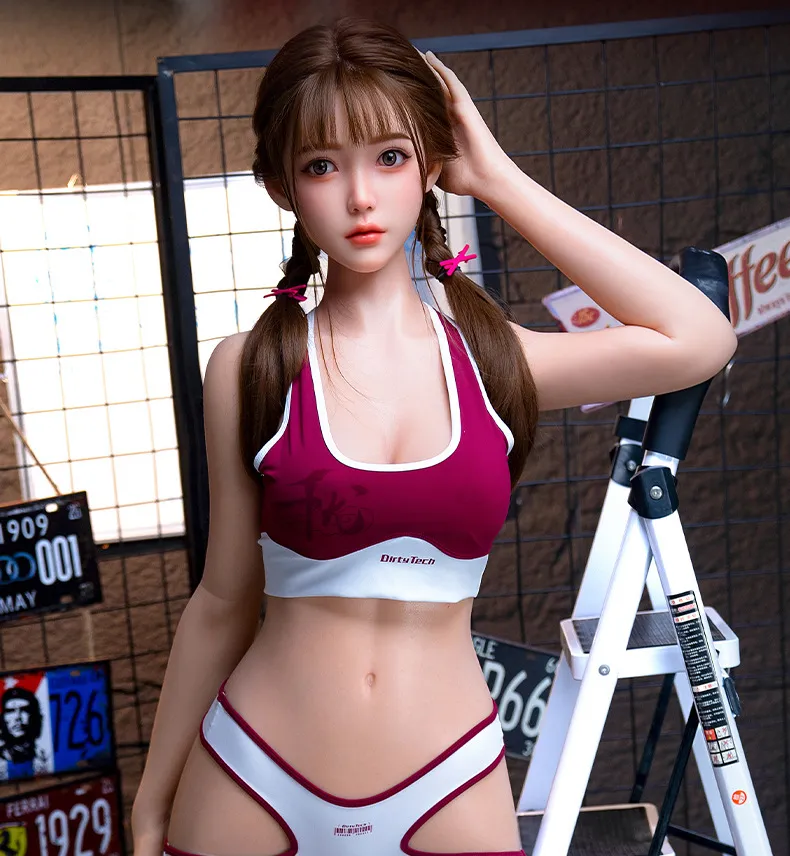 ตุ๊กตายางน้องสาววัยทีนเอามือจับหัวใส่ชุดฟิตเนสเซ็กซี่