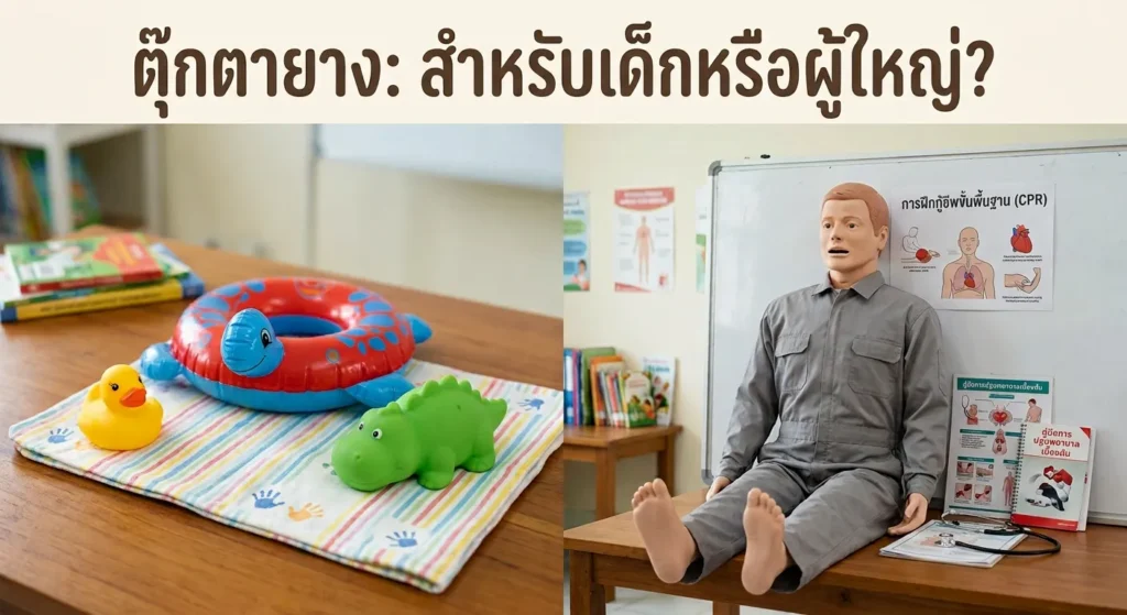 ตุ๊กตายางสำหรับเด็กหรือผู้ใหญ่